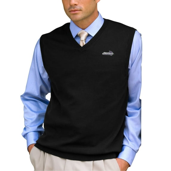 Men's Black Abilene Christian University Wildcats Milano Knit Sweater Vest