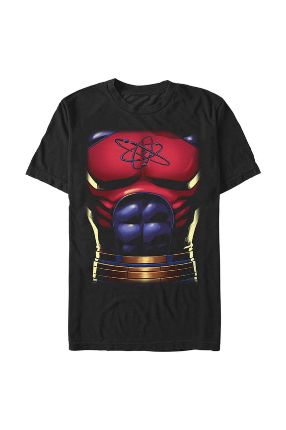 Men's Black Adam Atom Body Graphic Tee Black Medium