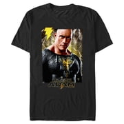 Mens Black Adam Mythical Hero Graphic Tee Black Large