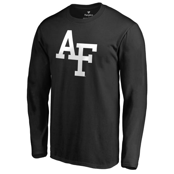 Men's Black Air Force Falcons Primary Logo Long Sleeve T-Shirt