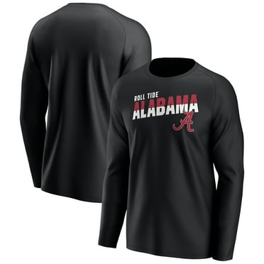 Men's Black Alabama Crimson Tide Quick Slant Long Sleeve T-Shirt