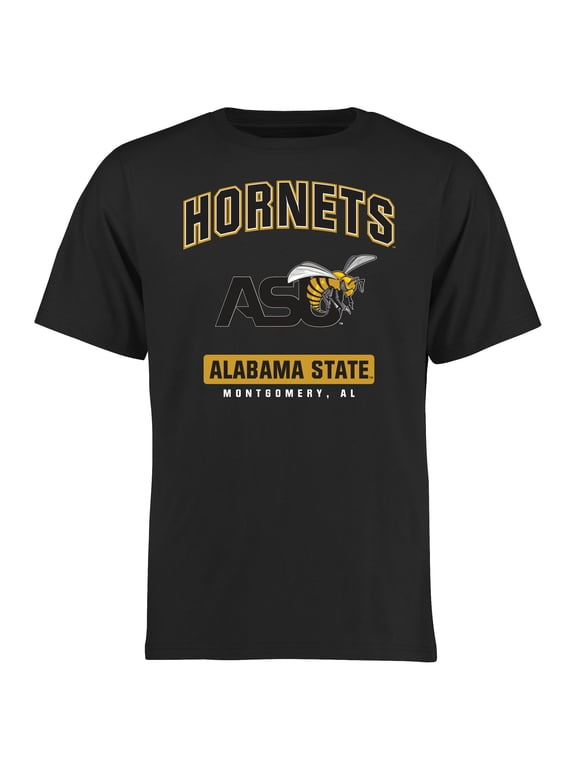 Men's Black Alabama State Hornets Campus Icon T-Shirt