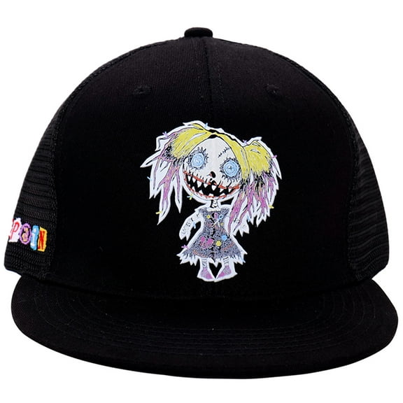 Men's Black Alexa Bliss Play x Pain Adjustable Trucker Hat