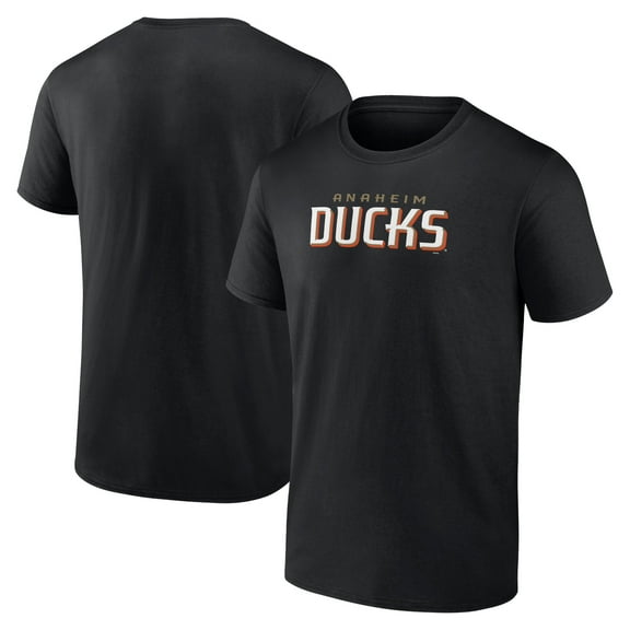 Men's Black Anaheim Ducks Wordmark Logo T-Shirt