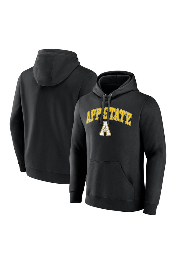 Men's Black Appalachian State Mountaineers Campus Pullover Hoodie