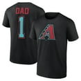 thumbnail image 1 of Men's Black Arizona Diamondbacks Father's Day #1 Dad T-Shirt, 1 of 3