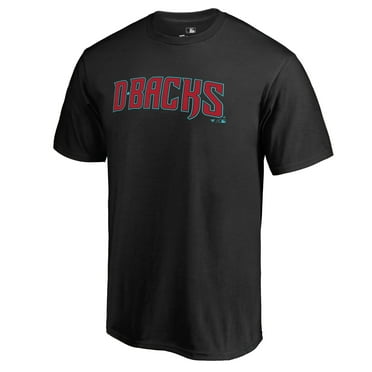 Men's Black Arizona Diamondbacks Team Wordmark T-Shirt