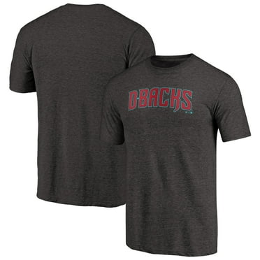 Men's Black Arizona Diamondbacks Team Wordmark Tri-Blend T-Shirt