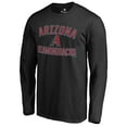 thumbnail image 1 of Men's Black Arizona Diamondbacks Victory Arch Long Sleeve T-Shirt, 1 of 1