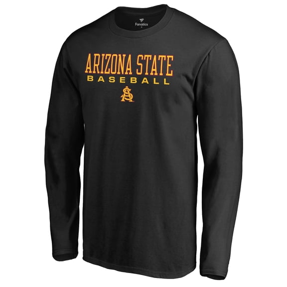 Men's Black Arizona State Sun Devils Team Unity Baseball Long Sleeve T-Shirt