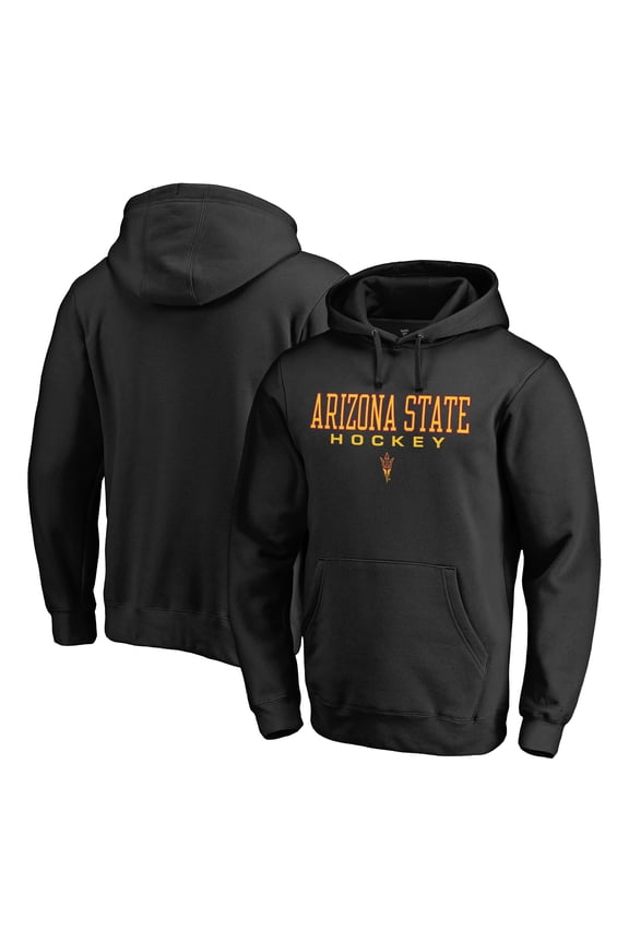 Men's Black Arizona State Sun Devils Team Unity Hockey Pullover Hoodie
