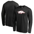 thumbnail image 1 of Men's Black Arkansas Razorbacks Primary Logo Long Sleeve T-Shirt, 1 of 3