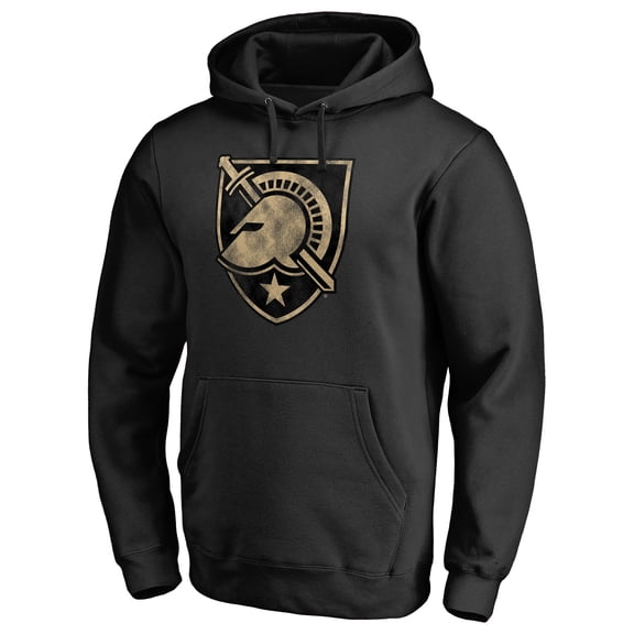 Men's Black Army Black Knights Classic Primary Logo Pullover Hoodie