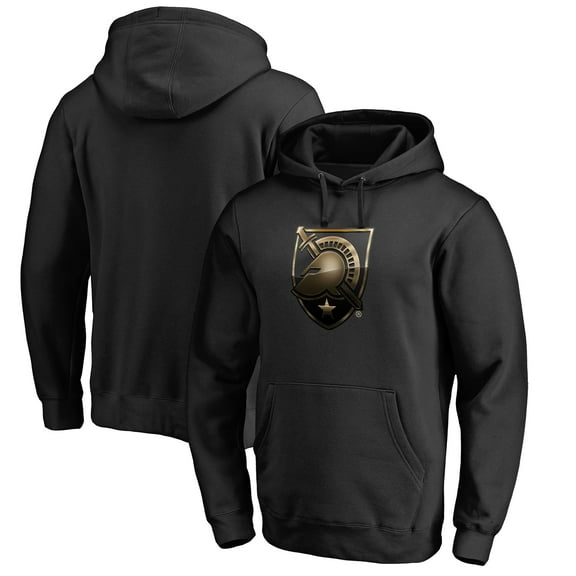 Men's Black Army Black Knights Midnight Mascot Pullover Hoodie