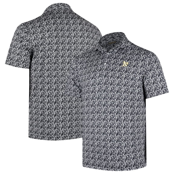 Men's Black Athletics 4K Tri-Blend Polo
