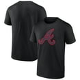 thumbnail image 1 of Men's Black Atlanta Braves Rough Diamond T-Shirt, 1 of 3