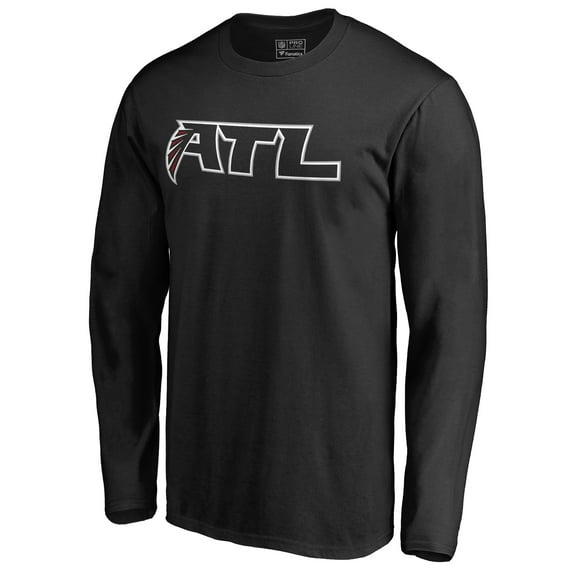 Men's Black Atlanta Falcons Alternate Logo Long Sleeve T-Shirt