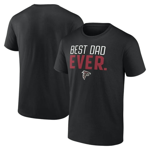 Men's Black Atlanta Falcons Best Dad Ever Team T-Shirt