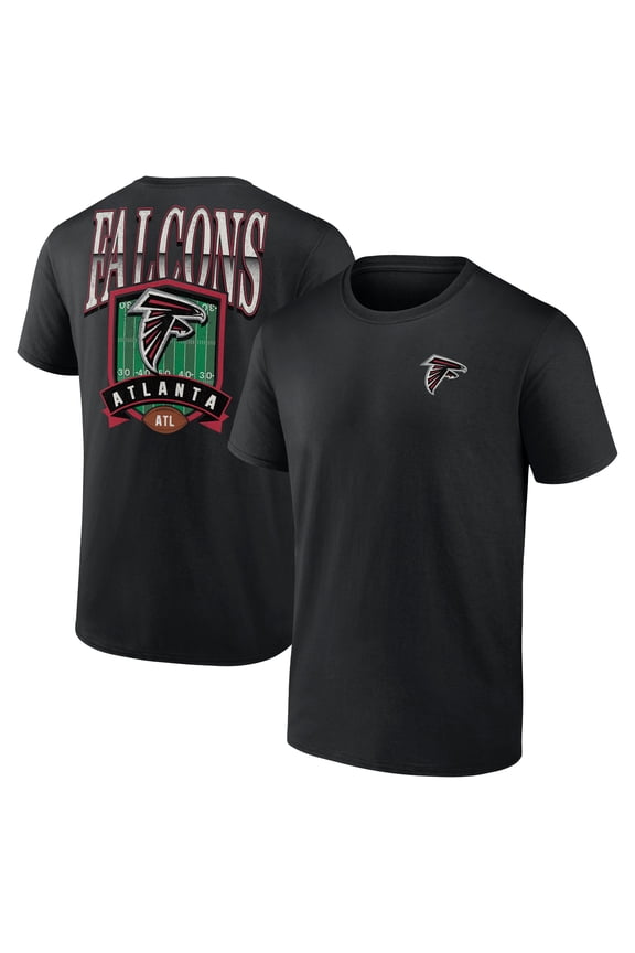 Men's Black Atlanta Falcons Full Range T-Shirt