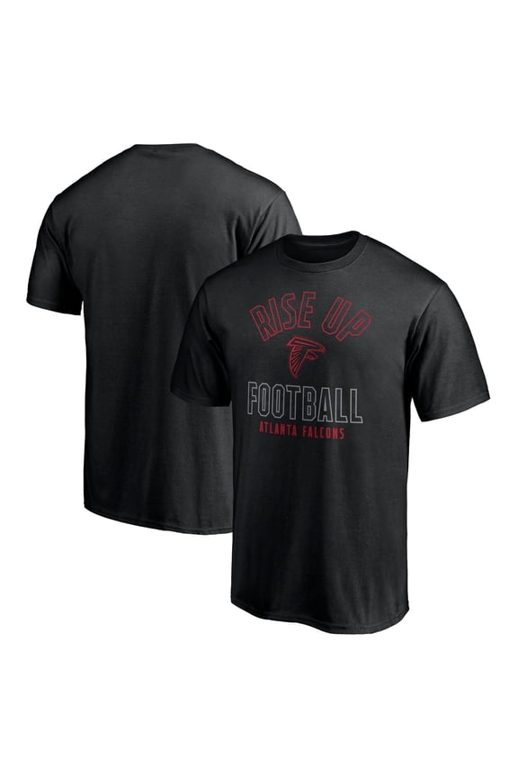Men's  Black Atlanta Falcons Nickname Arc T-Shirt