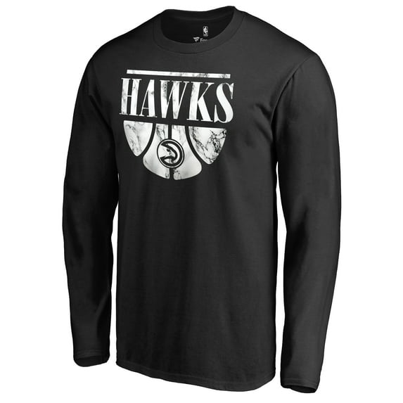 Men's Black Atlanta Hawks Buckets Long Sleeve T-Shirt