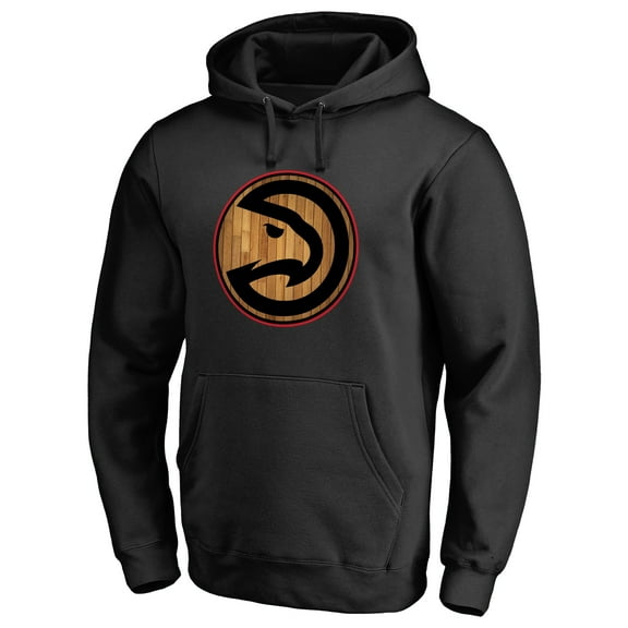 Men's Black Atlanta Hawks Hardwood Pullover Hoodie