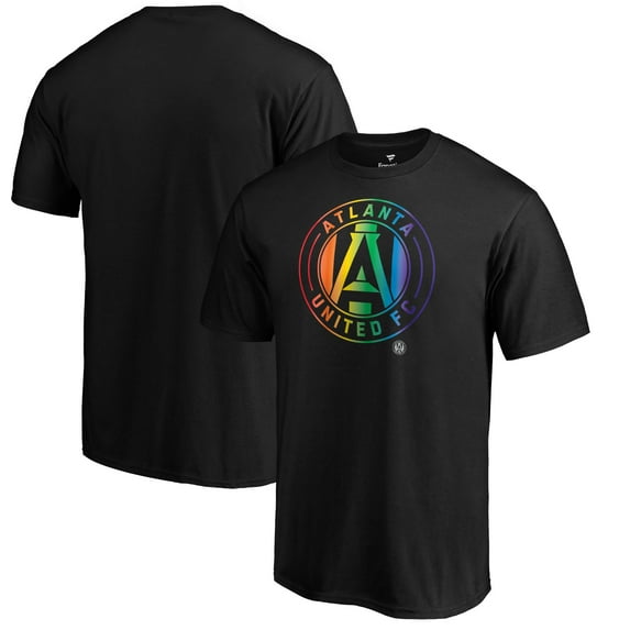 Men's Black Atlanta United FC Logo Pride T-Shirt