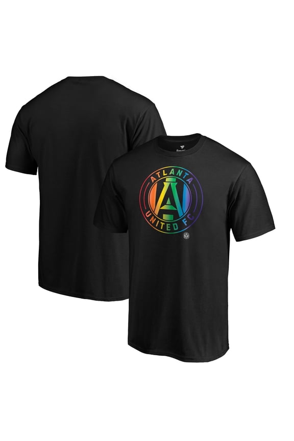 Men's Black Atlanta United FC Logo Pride T-Shirt