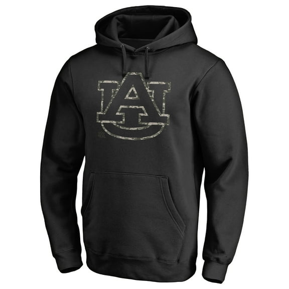 Men's Black Auburn Tigers Camo Cloak Pullover Hoodie