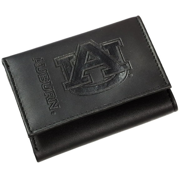 Men's Black Auburn Tigers Hybrid Tri-Fold Wallet