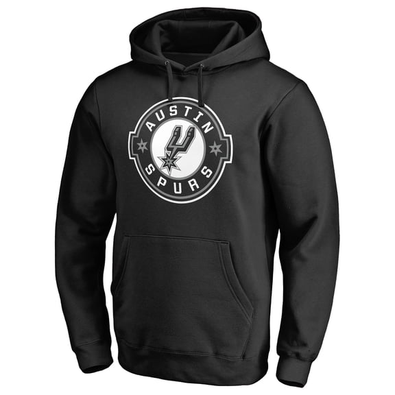 Men's Black Austin Spurs Primary Logo Pullover Hoodie