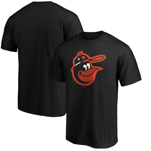 Men's Black Baltimore Orioles Cooperstown Collection Huntington Logo T-Shirt