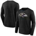 thumbnail image 1 of Men's Black Baltimore Ravens Primary Team Logo Long Sleeve T-Shirt, 1 of 3
