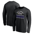 thumbnail image 1 of Men's Black Baltimore Ravens Team Arch Knockout Long Sleeve T-Shirt, 1 of 3