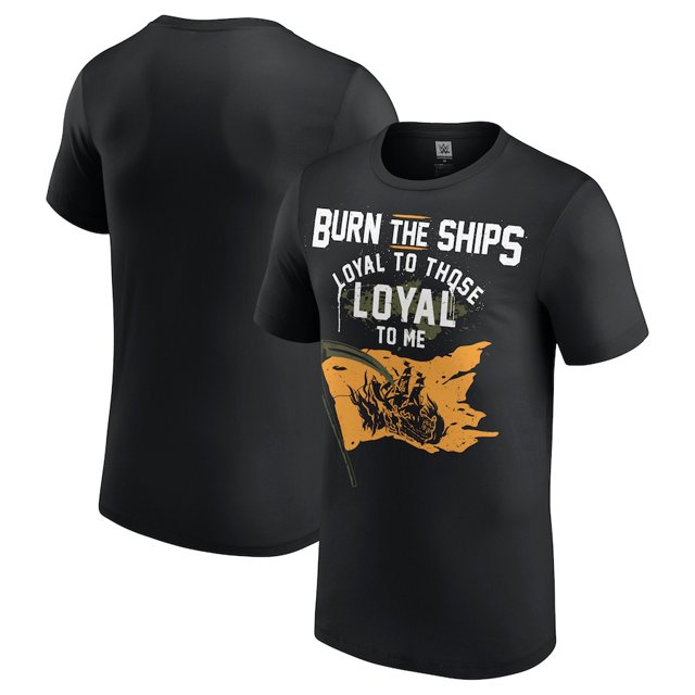 Men's Black Baron Corbin Burn The Ships TShirt Up to size 4XL
