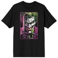 thumbnail image 1 of Men's Black Batman T-Shirt, Joker Profile-3XLB, 1 of 2