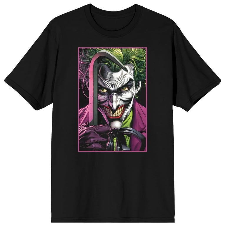 Batman Shirts Joker Print T Shirt Men's Black Batman T-Shirt