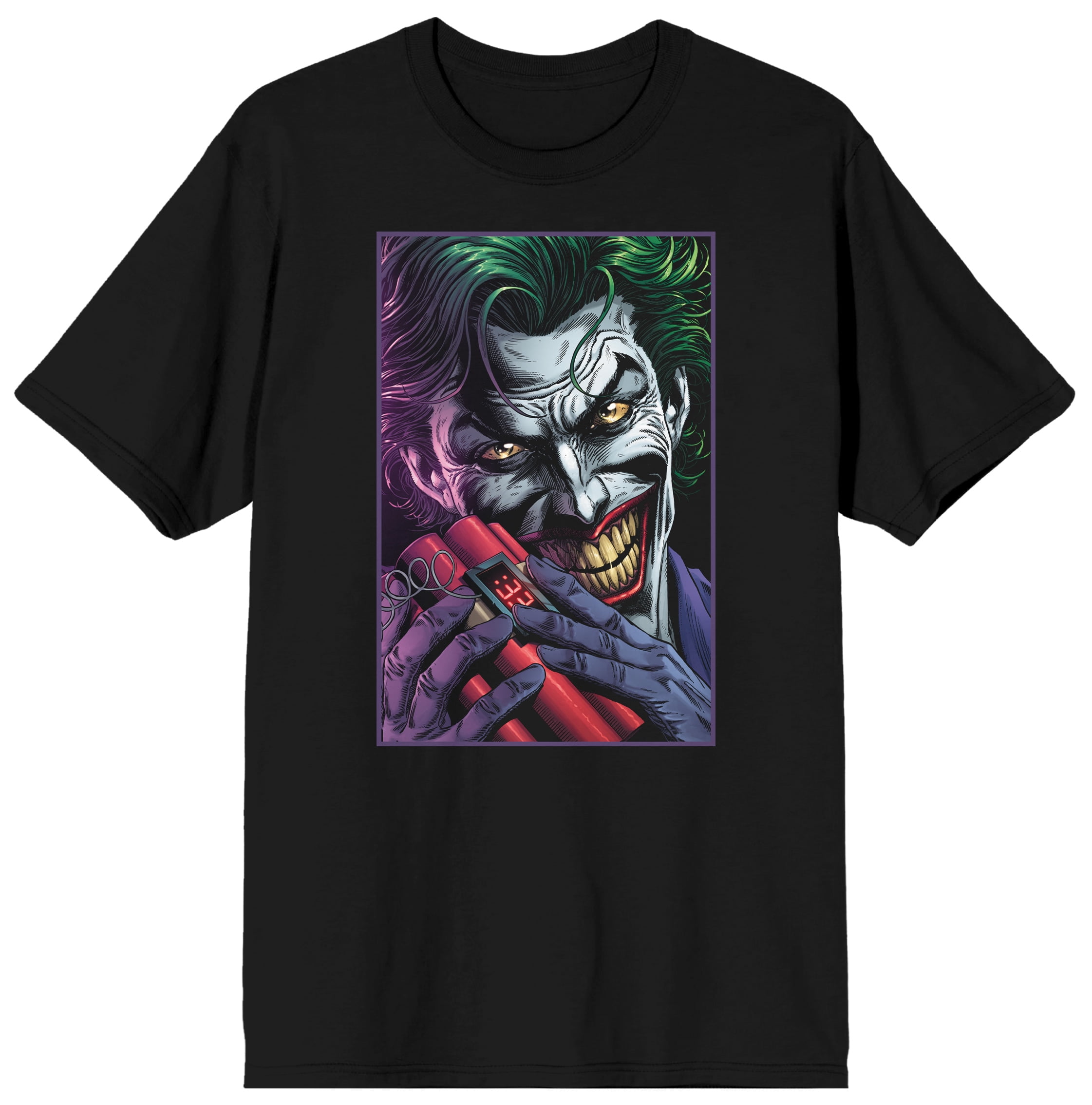 Batman Joker Laughing Men s Black T shirt