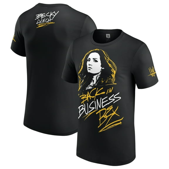 Men's Black Becky Lynch Back In Business Bex T-Shirt
