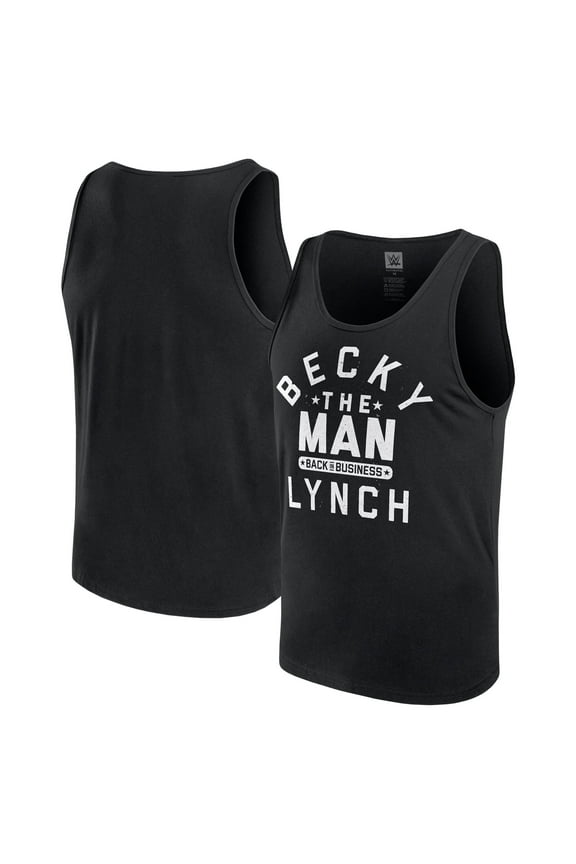 Men's Black Becky Lynch Back In Business Tank Top