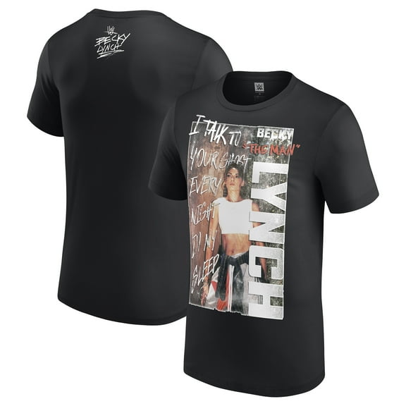 Men's Black Becky Lynch Ghost T-Shirt