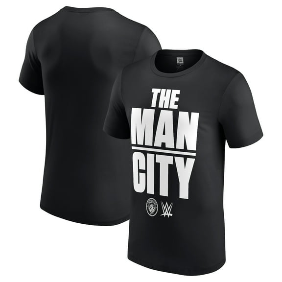 Men's Black Becky Lynch WWE x Manchester City The Man City T-Shirt