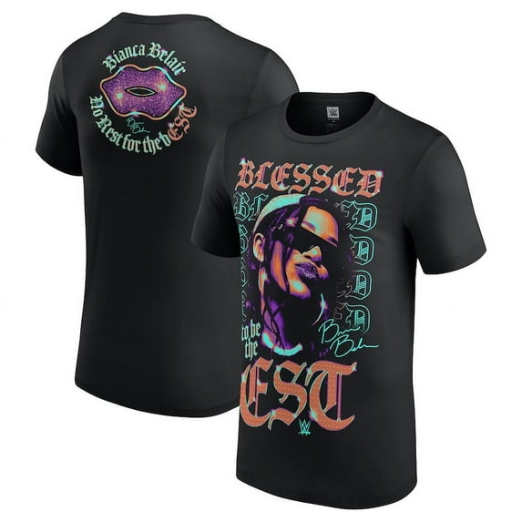 Men's Black Bianca Belair Blessed To Be The EST T-Shirt