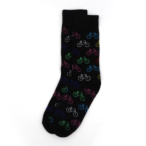 Men's Black Bicycle Novelty Socks