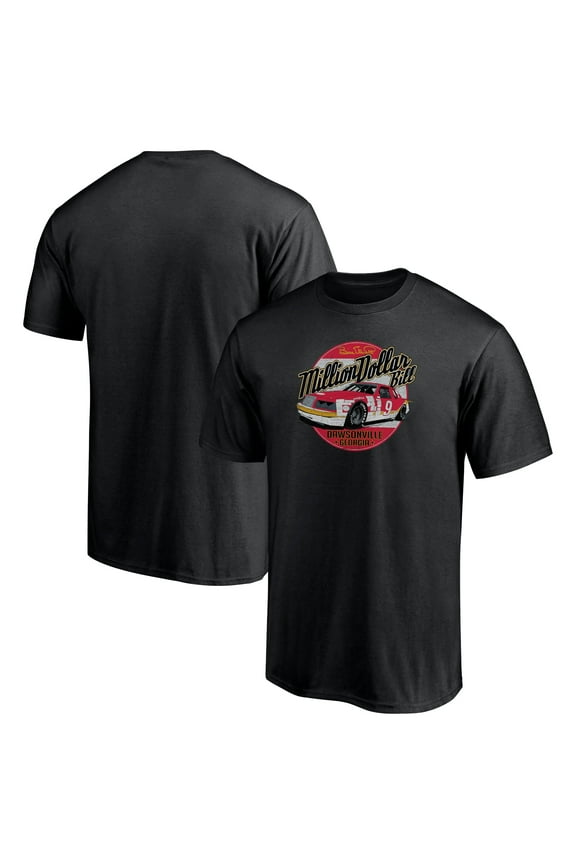 Men's Black Bill Elliott Million Dollar Bill T-Shirt