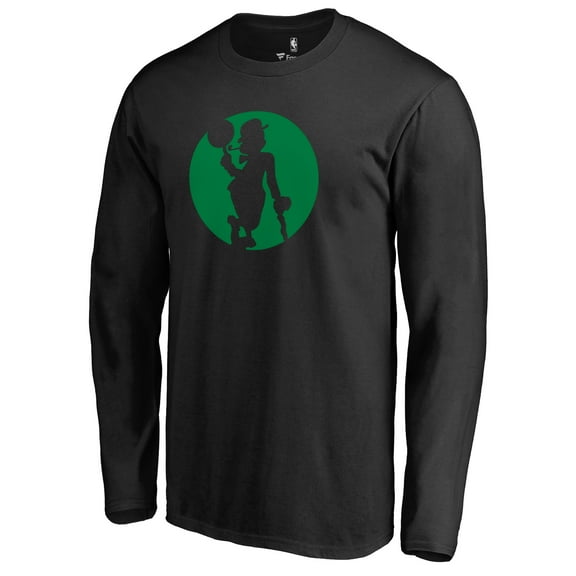 Men's Black Boston Celtics Alternate Logo Long Sleeve T-Shirt