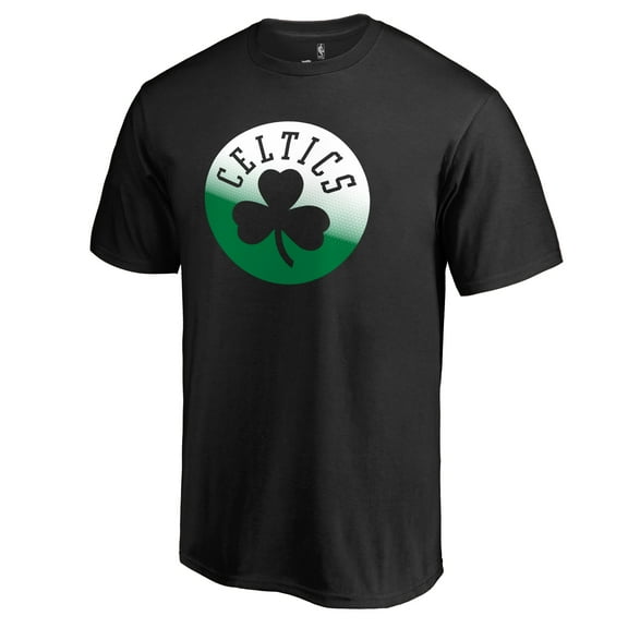 Men's Black Boston Celtics Gradient Logo T-Shirt