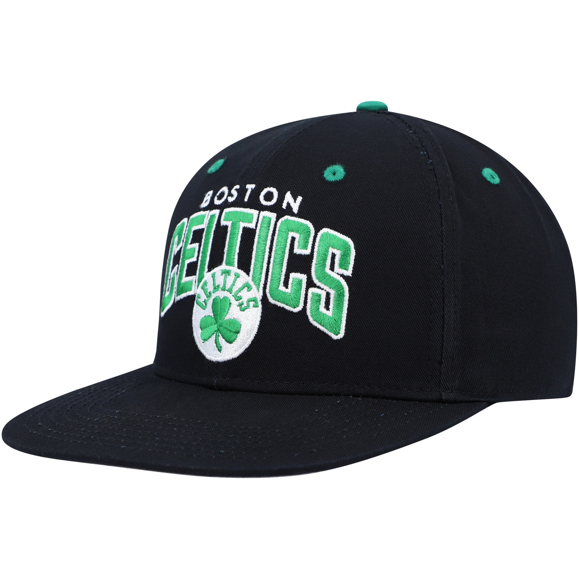 Men s Black Boston Celtics Kickboard Snapback Hat