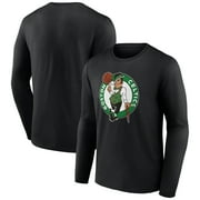 Mens Black Boston Celtics Primary Logo Long Sleeve T-Shirt