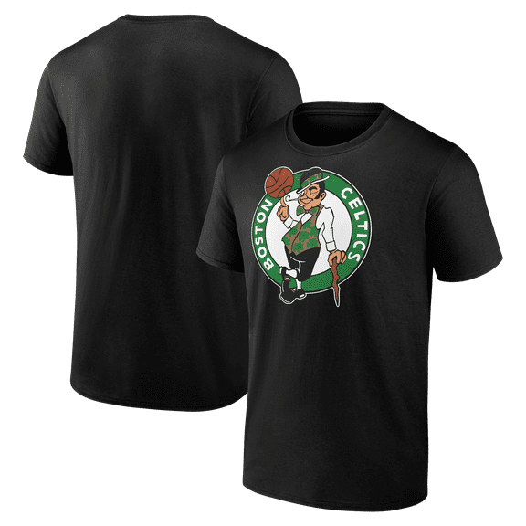 Men's  Black Boston Celtics Primary Logo T-Shirt